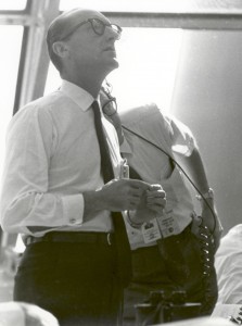 Mueller watches Apollo 11 liftoff OMR Firing Room 1